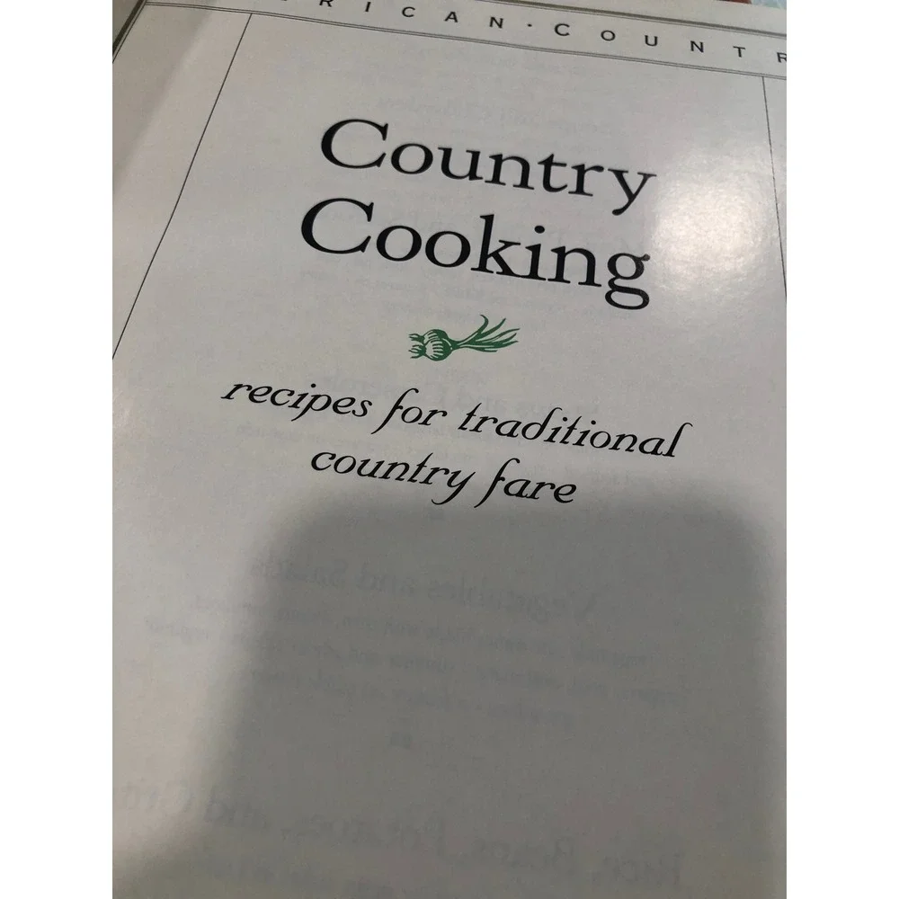 Time Life American Country 2 Book Set Country Cooking and Furniture Hardcover
